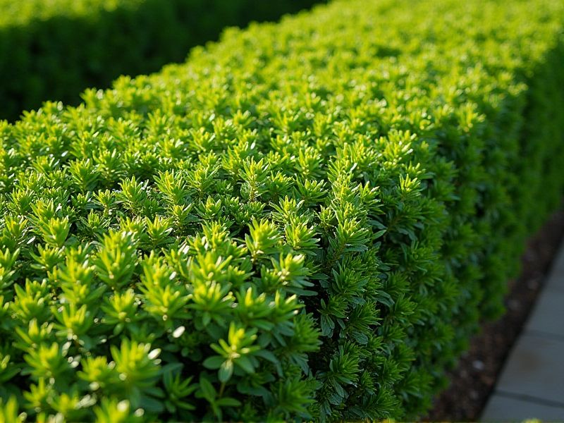 Choosing Bushy Plants for Dense Hedge Formation